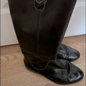 Ann Taylor Loft brown leather riding boots